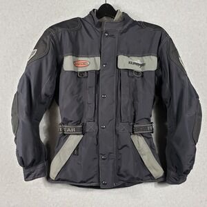 Firstgear Kilimanjaro Motorcycle Jacket Mens Small Black Protective Riding Gear